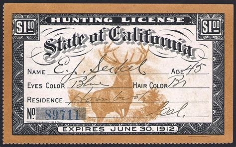 Hunting and Fishing Licenses .
